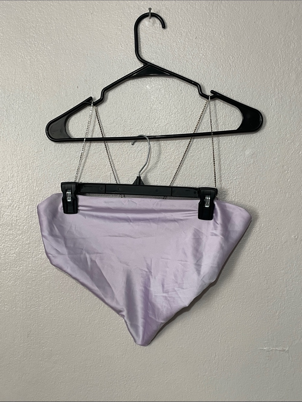 SHEIN Pale Lavender High-Cut Swim Bottoms